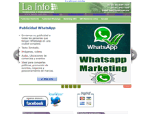 Tablet Screenshot of lainfo.com.mx